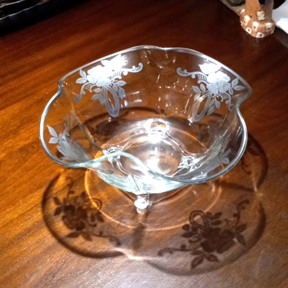 Sterling on Crystal Large Bowl